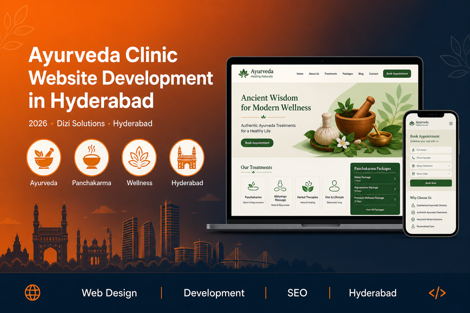 Ayurveda Clinic Website Development in Hyderabad