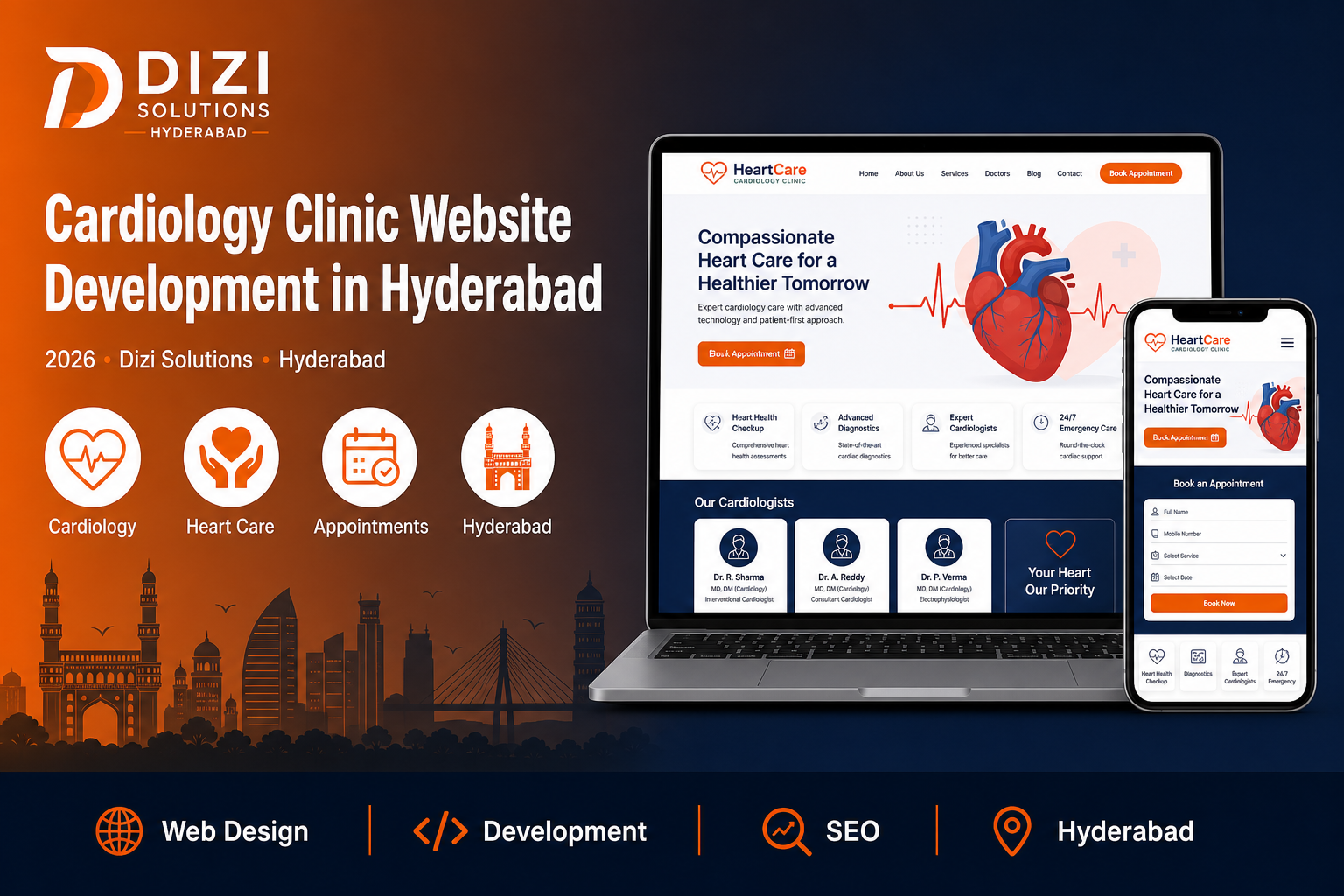 Cardiology Clinic Website Development in Hyderabad
