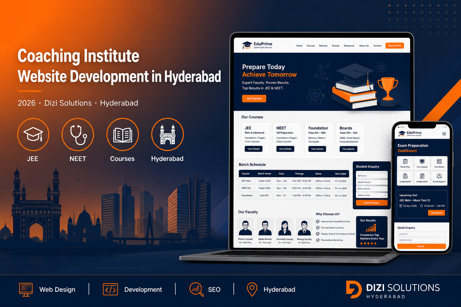 Coaching Institute Website Development in Hyderabad