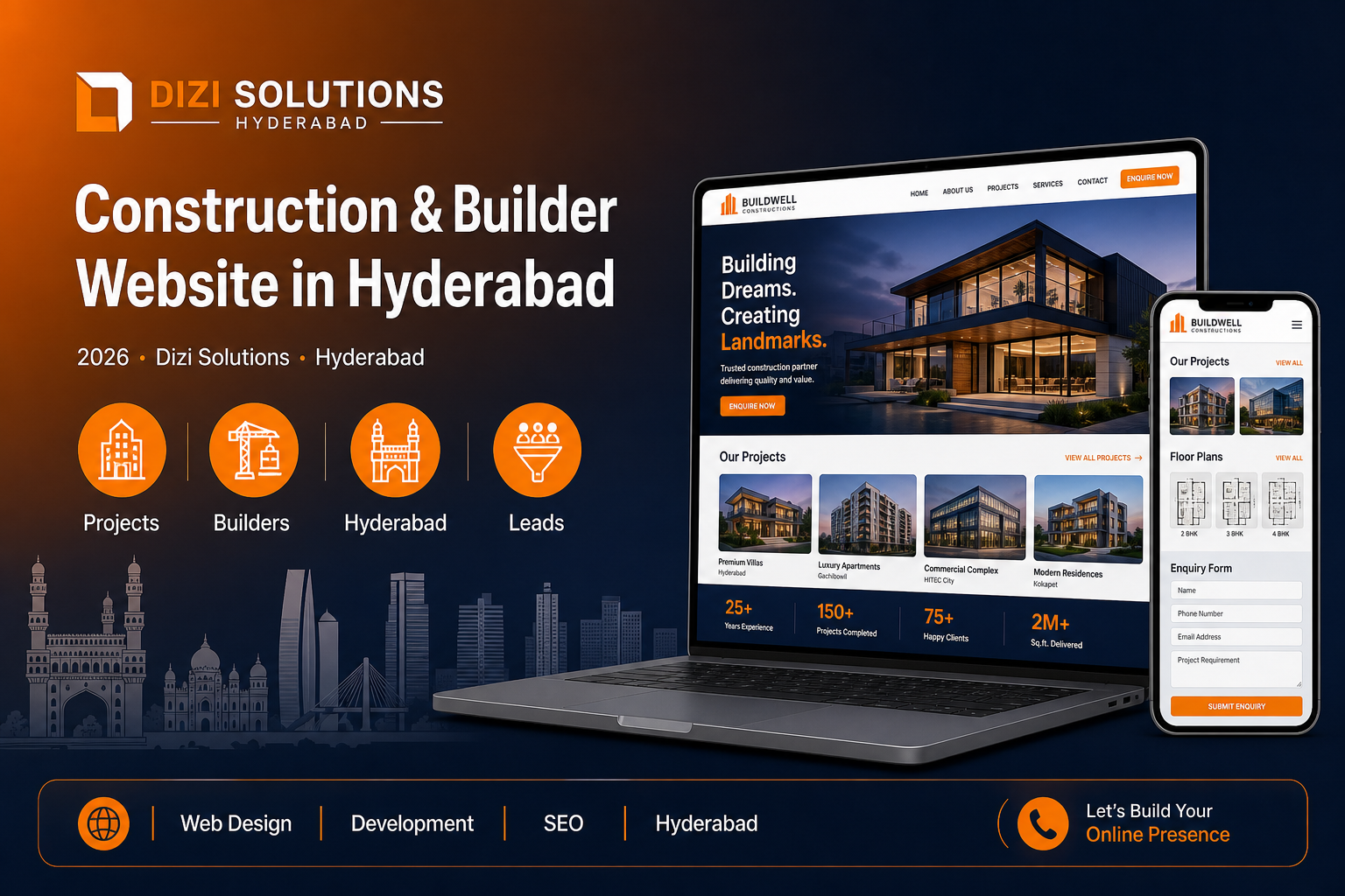 Construction & Builder Website in Hyderabad