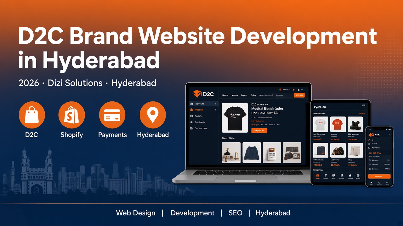 D2C Brand Website Development in Hyderabad