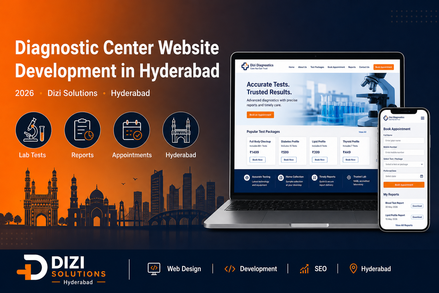 Diagnostic Center Website Development in Hyderabad