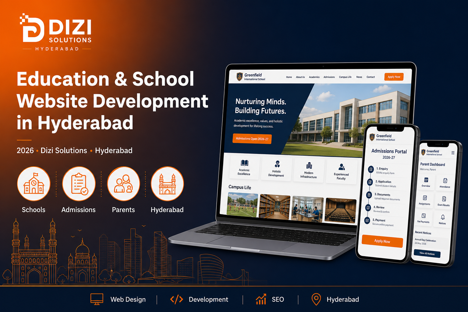 Education & School Website Development in Hyderabad
