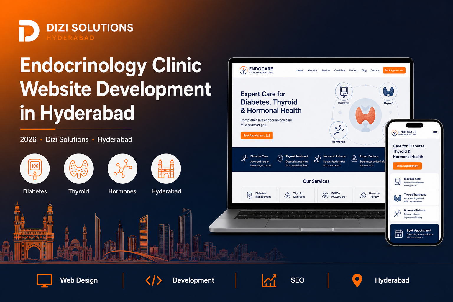 Endocrinology Clinic Website Development in Hyderabad