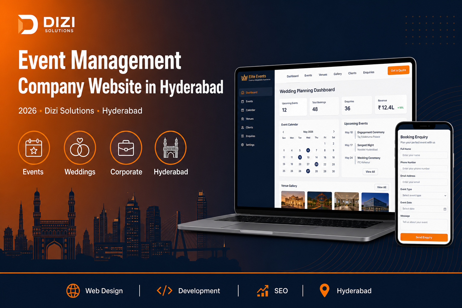 Event Management Company Website in Hyderabad