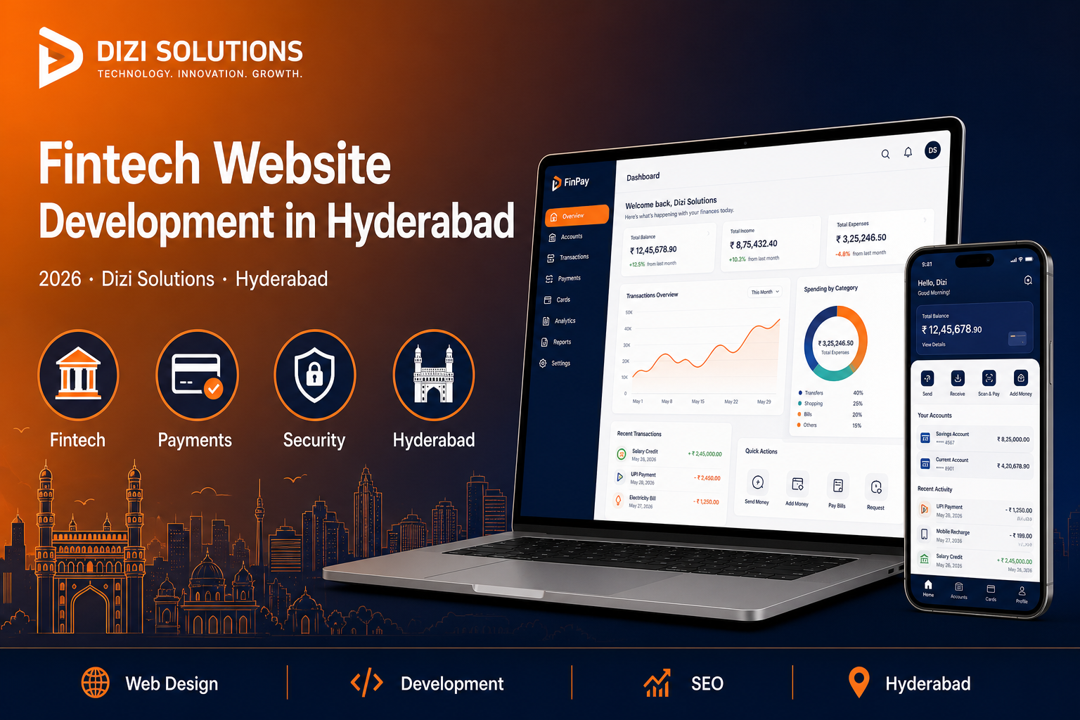 Fintech Website Development in Hyderabad