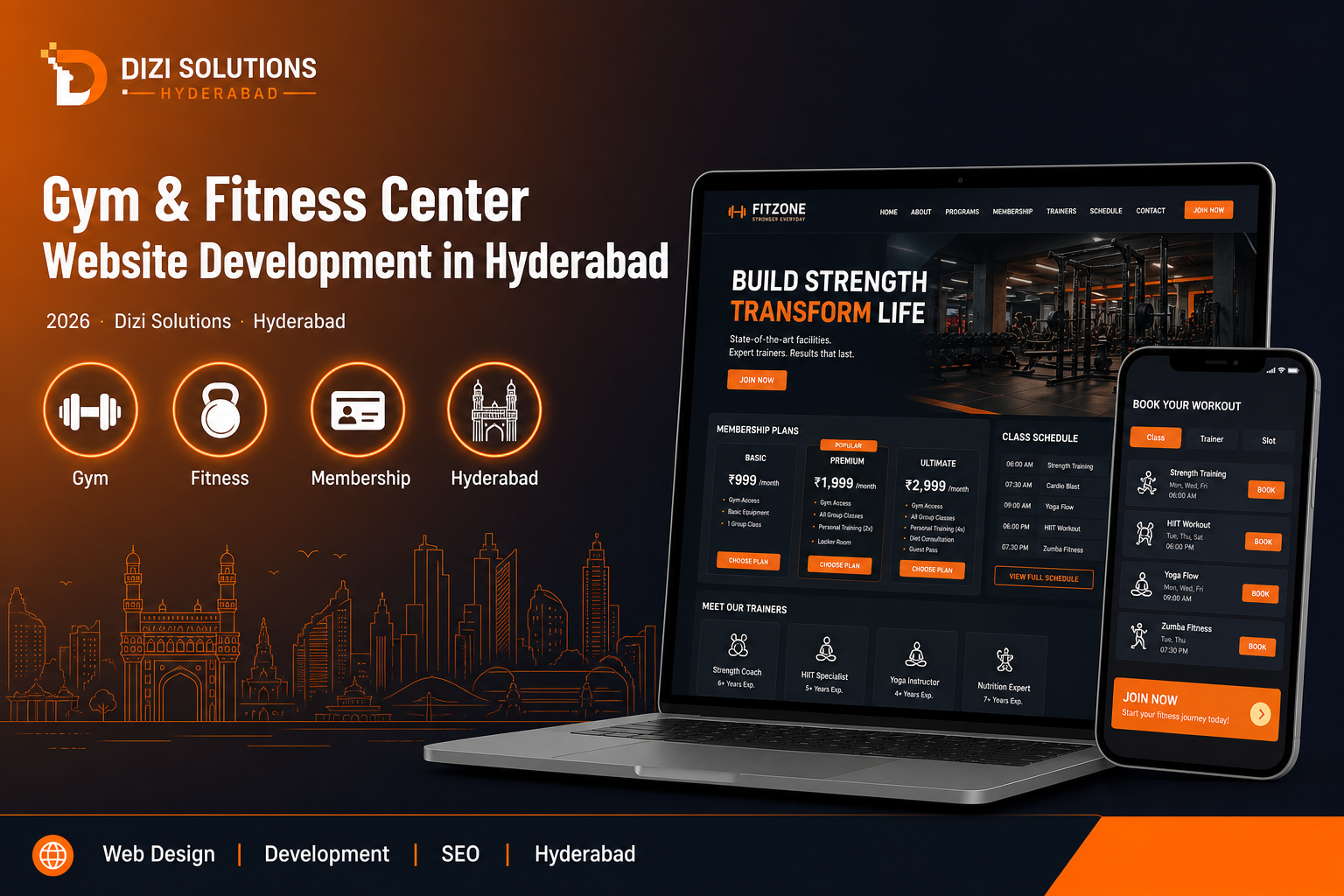 Gym & Fitness Center Website Development in Hyderabad