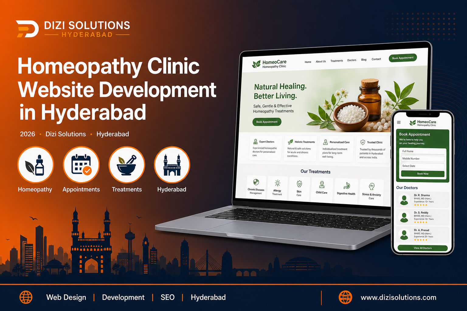 Homeopathy Clinic Website Development in Hyderabad