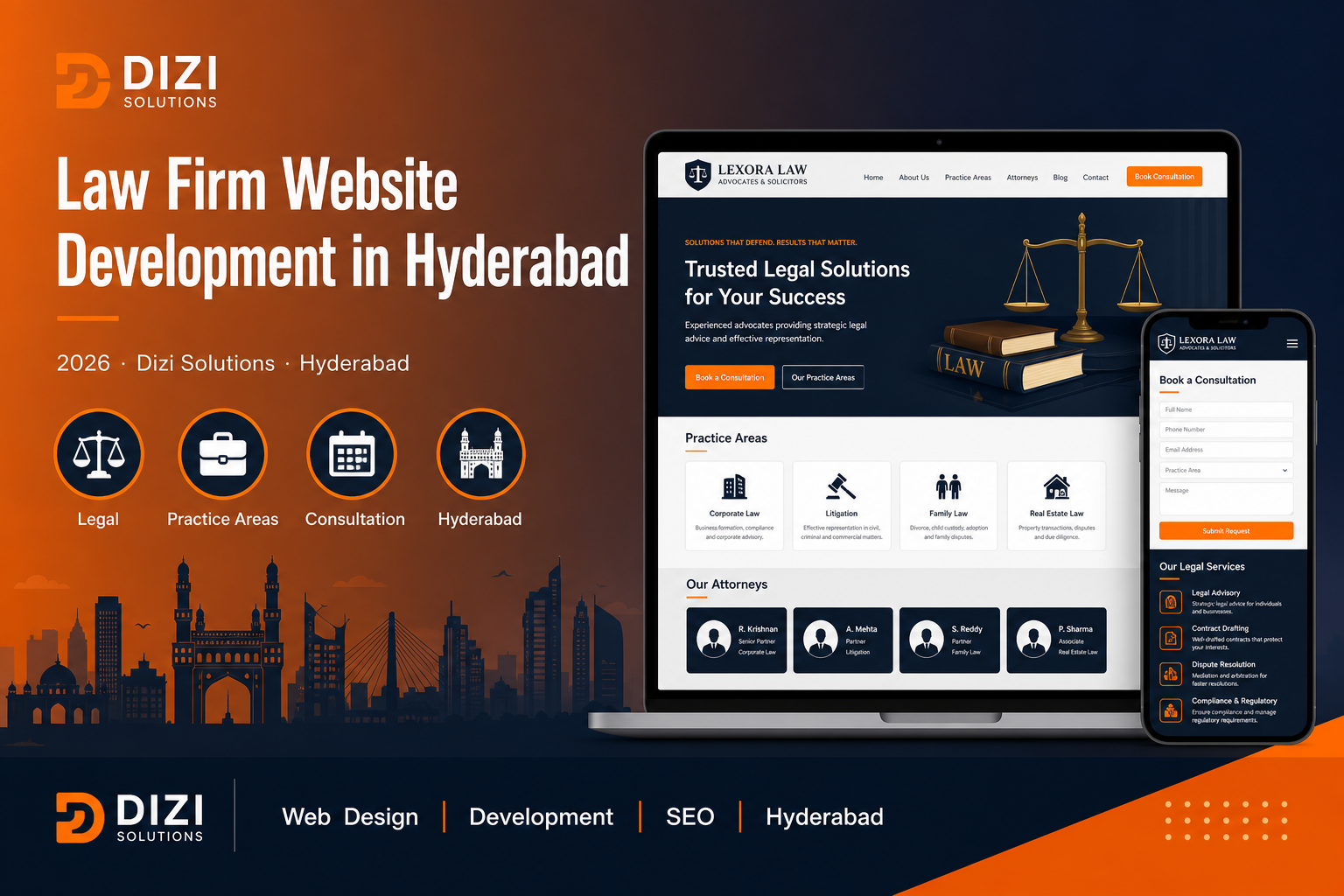 Law Firm Website Development in Hyderabad