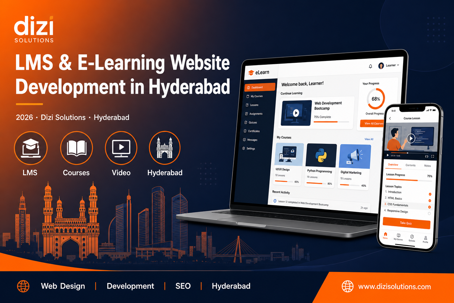 LMS & E-Learning Website Development in Hyderabad