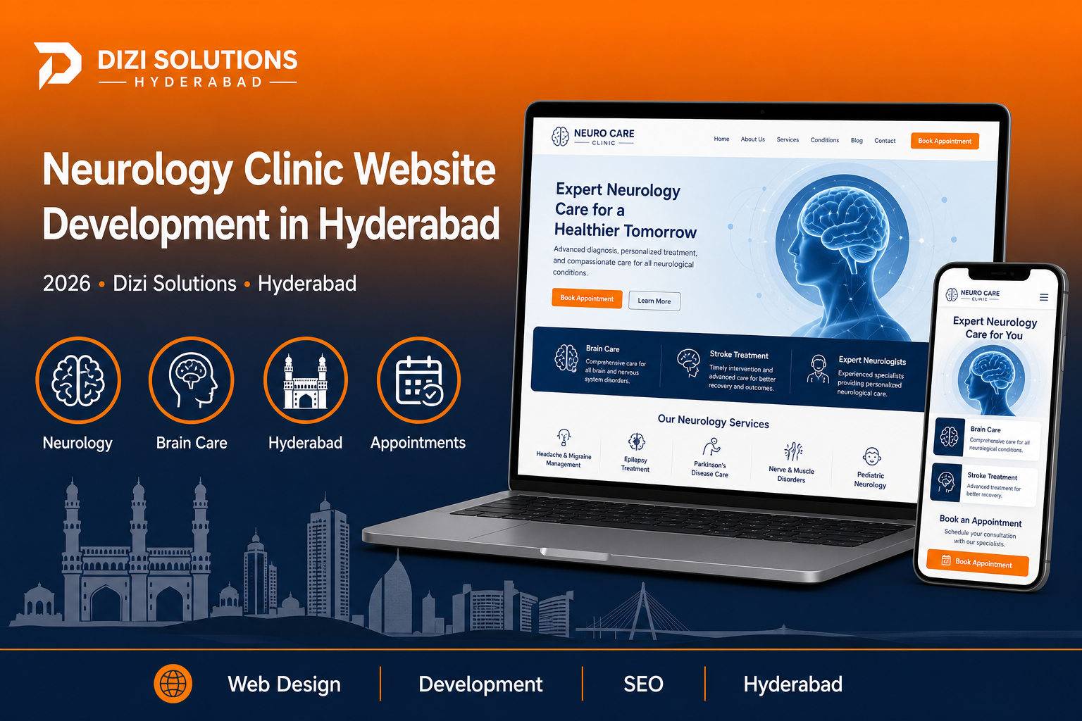 Neurology Clinic Website Development in Hyderabad