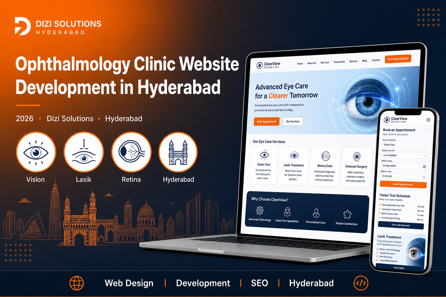 Ophthalmology Clinic Website Development in Hyderabad