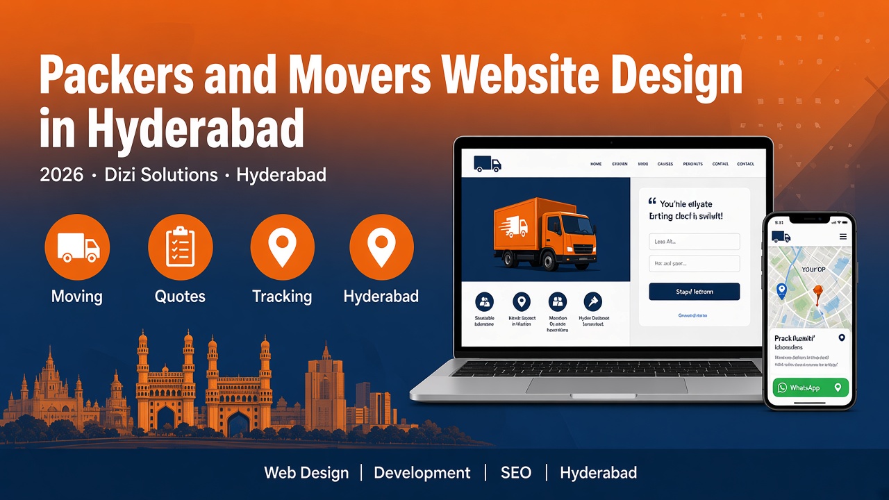 Packers and Movers Website Design in Hyderabad