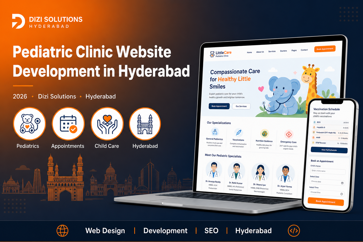 Pediatric Clinic Website Development in Hyderabad
