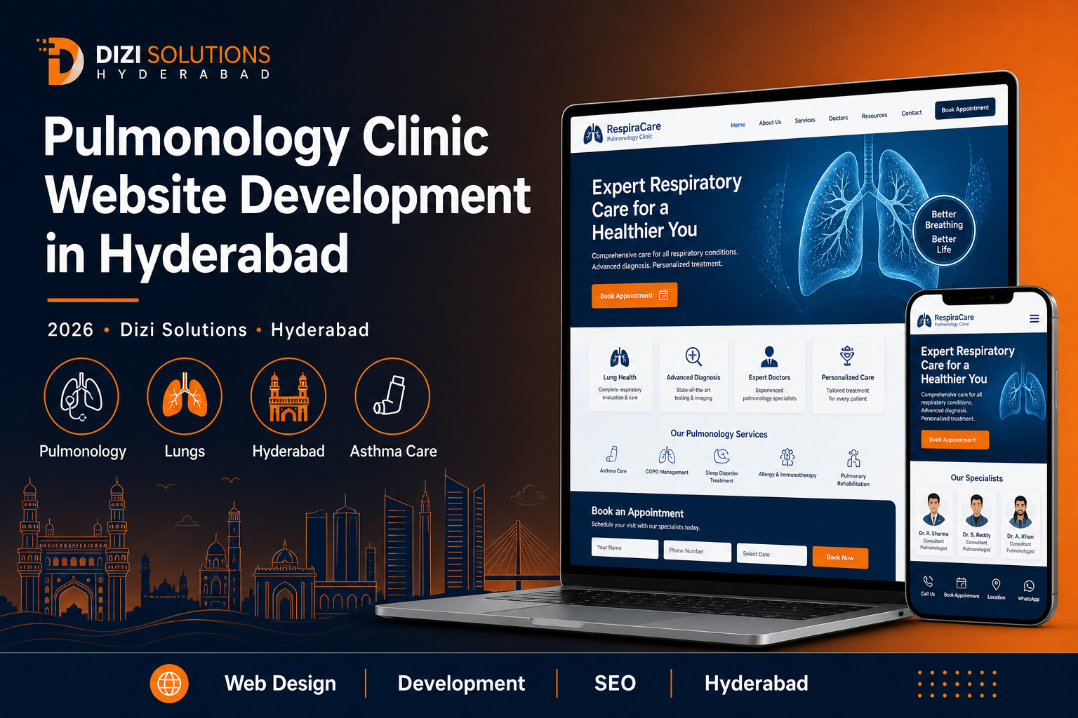 Pulmonology Clinic Website Development in Hyderabad