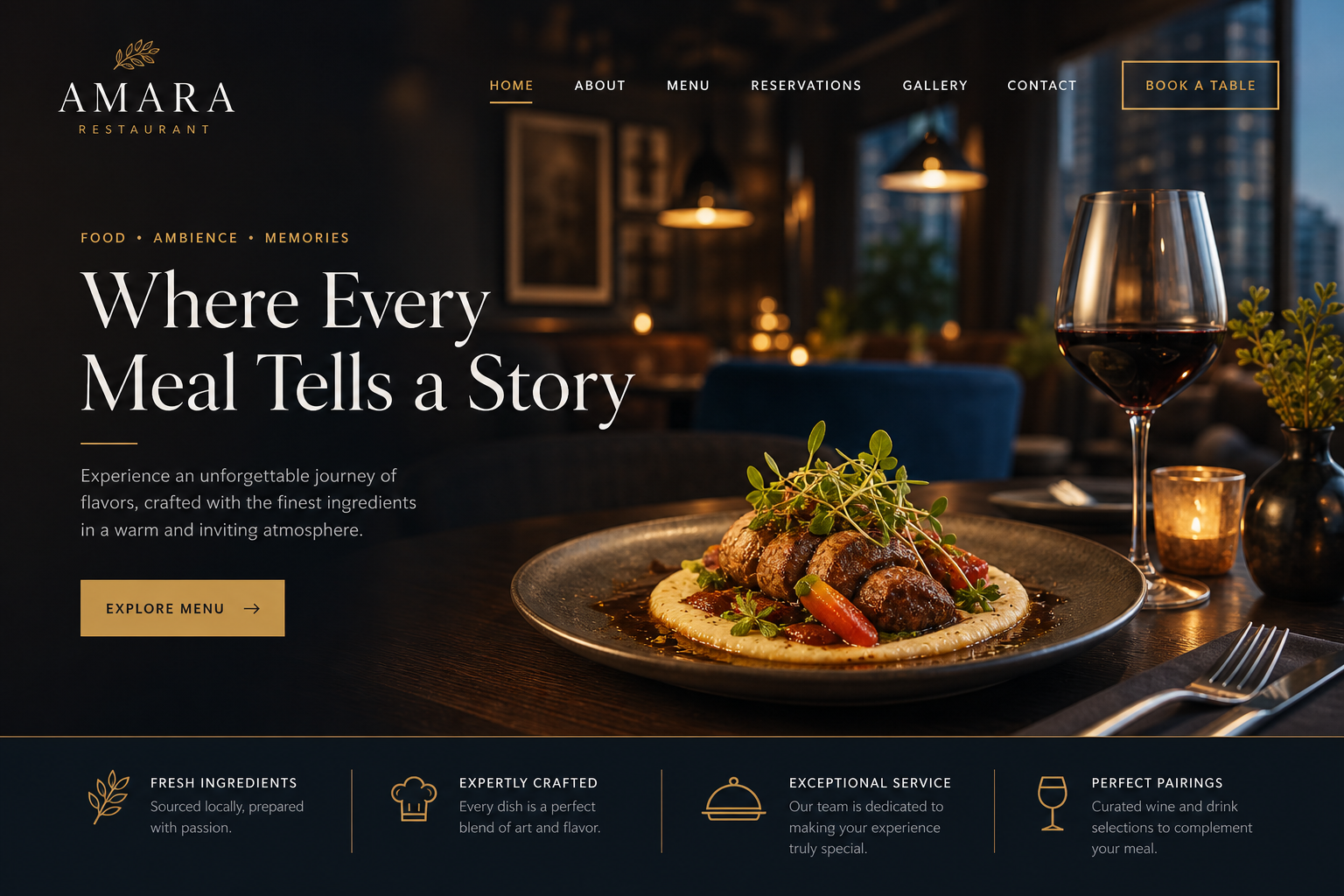 Restaurant Website Design in Hyderabad