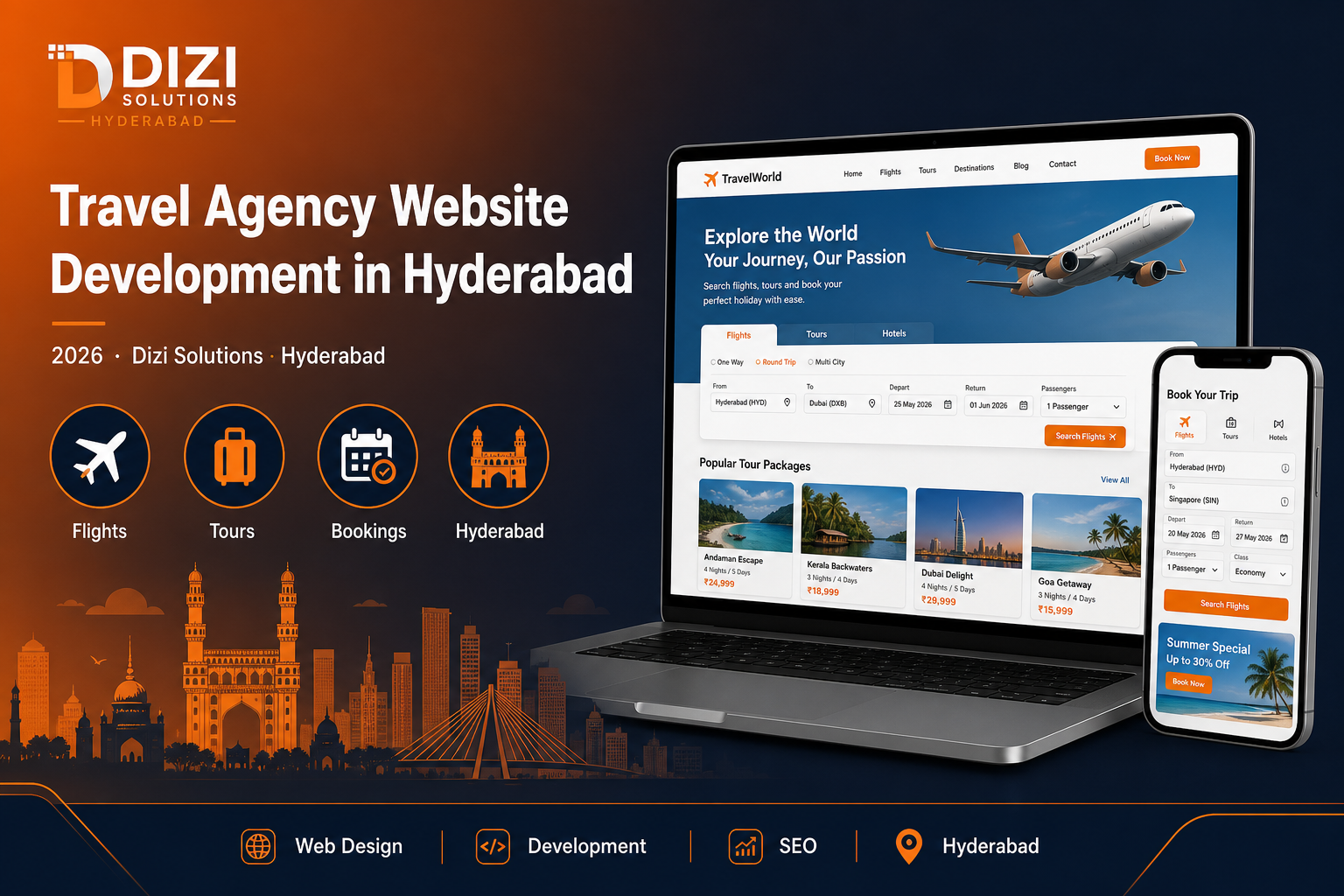 Travel Agency Website Development in Hyderabad