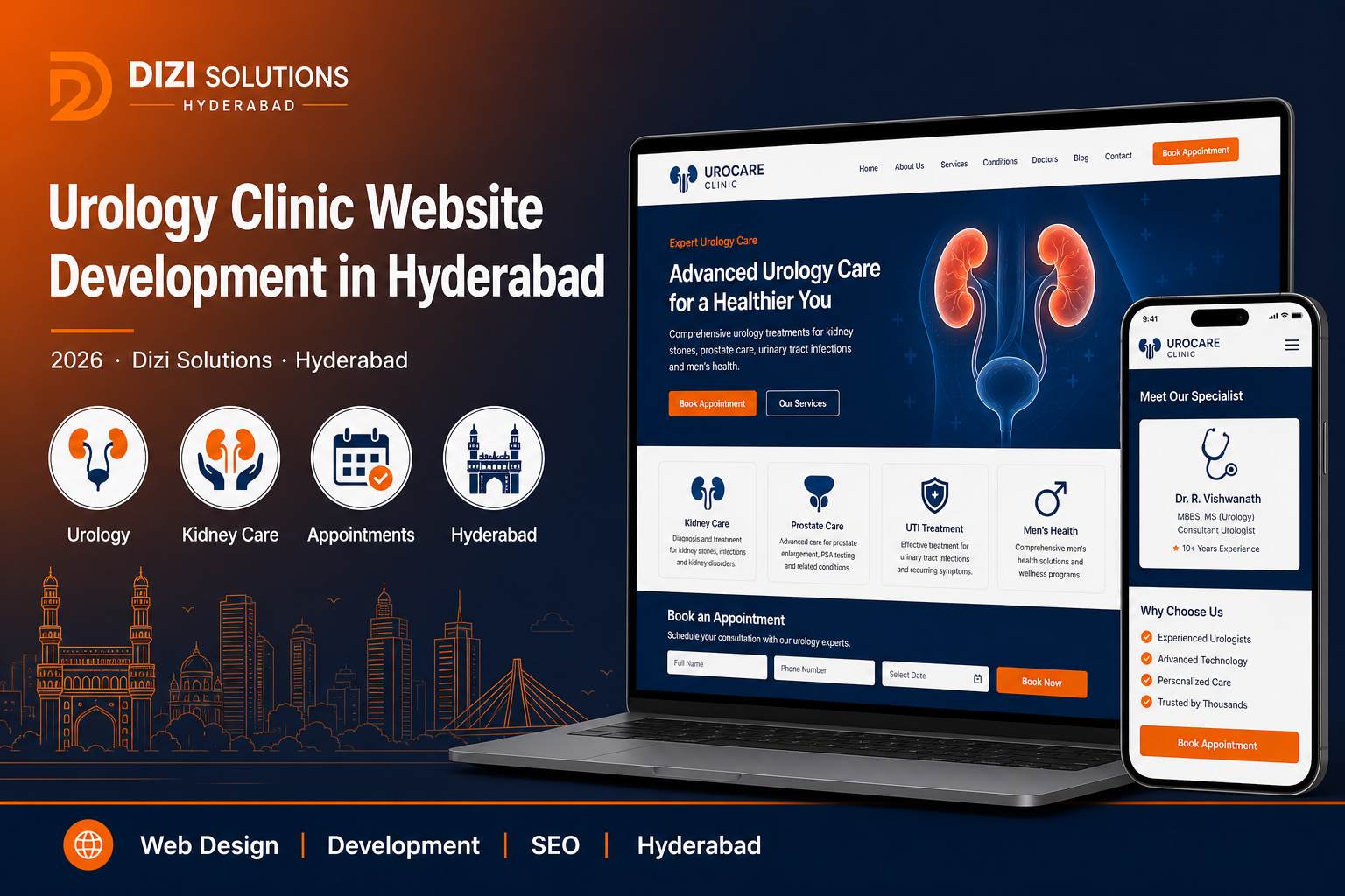 Urology Clinic Website Development in Hyderabad