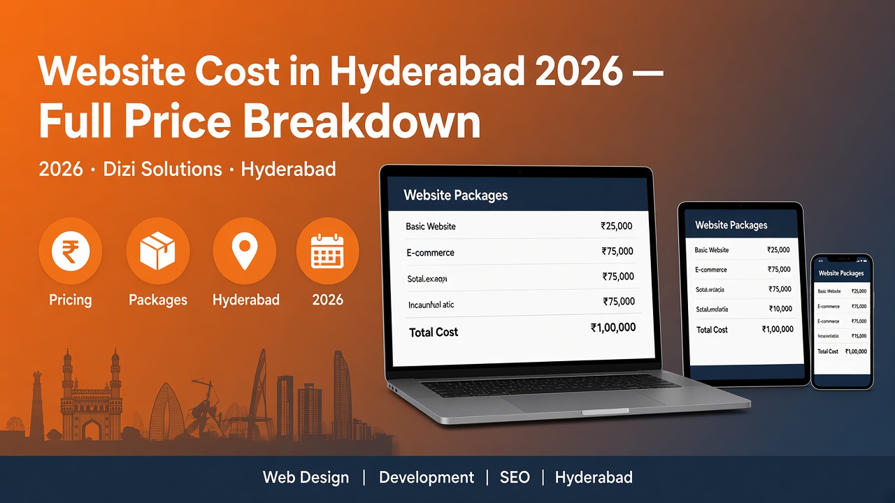 Website Cost in Hyderabad 2026 — Full Price Breakdown
