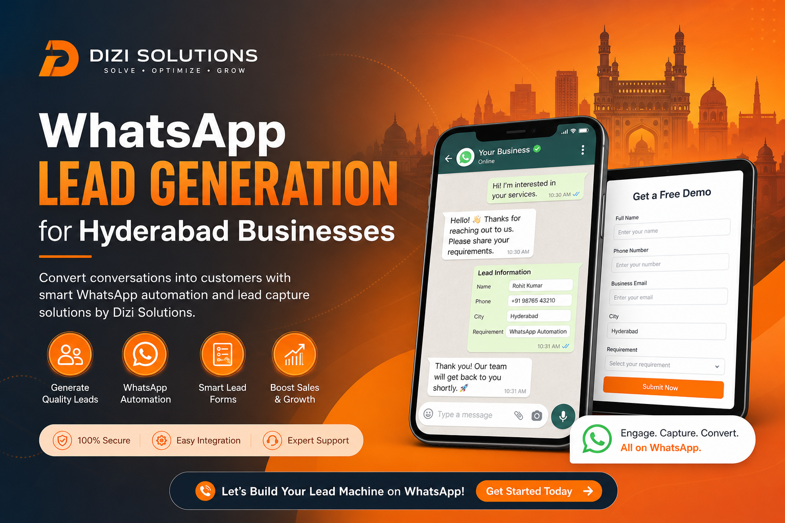 WhatsApp Lead Generation Website in Hyderabad