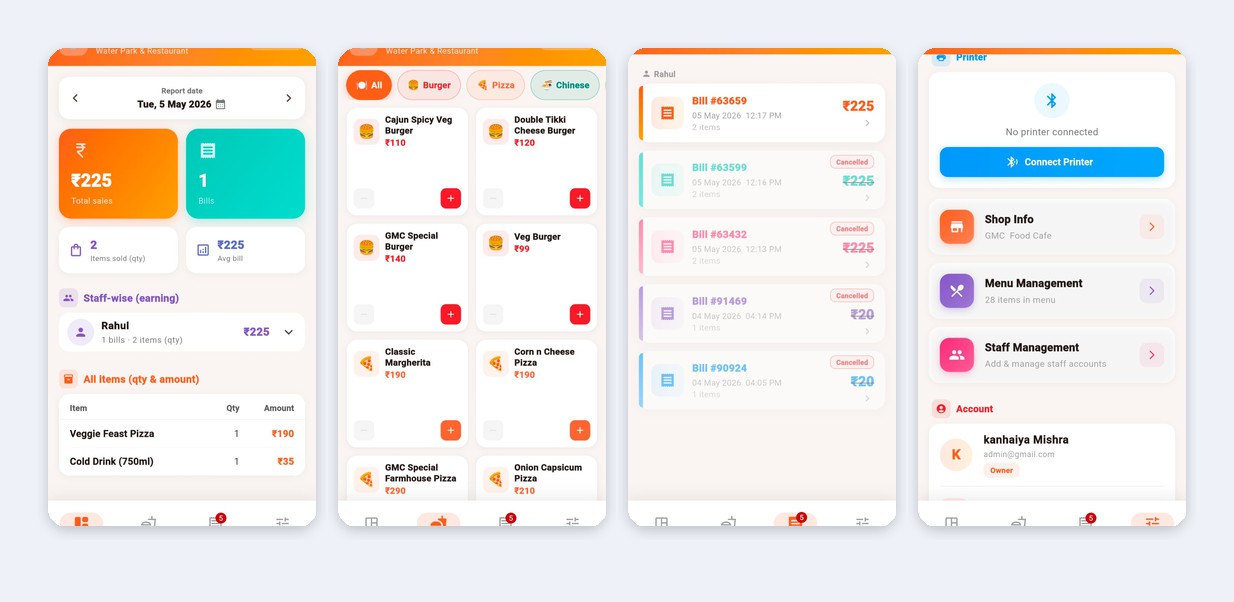 Mindset Media - Food Billing & Kitchen POS
